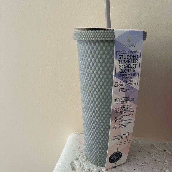 Manna Studded Tumbler with Straw - Picture 1 of 5